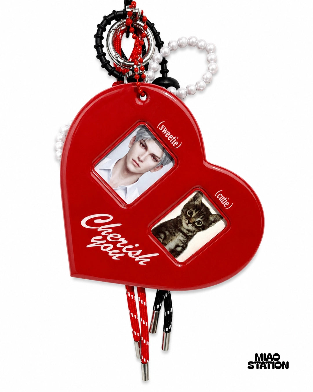 Love and deep space Heart-Shaped Photo Bag Accessory